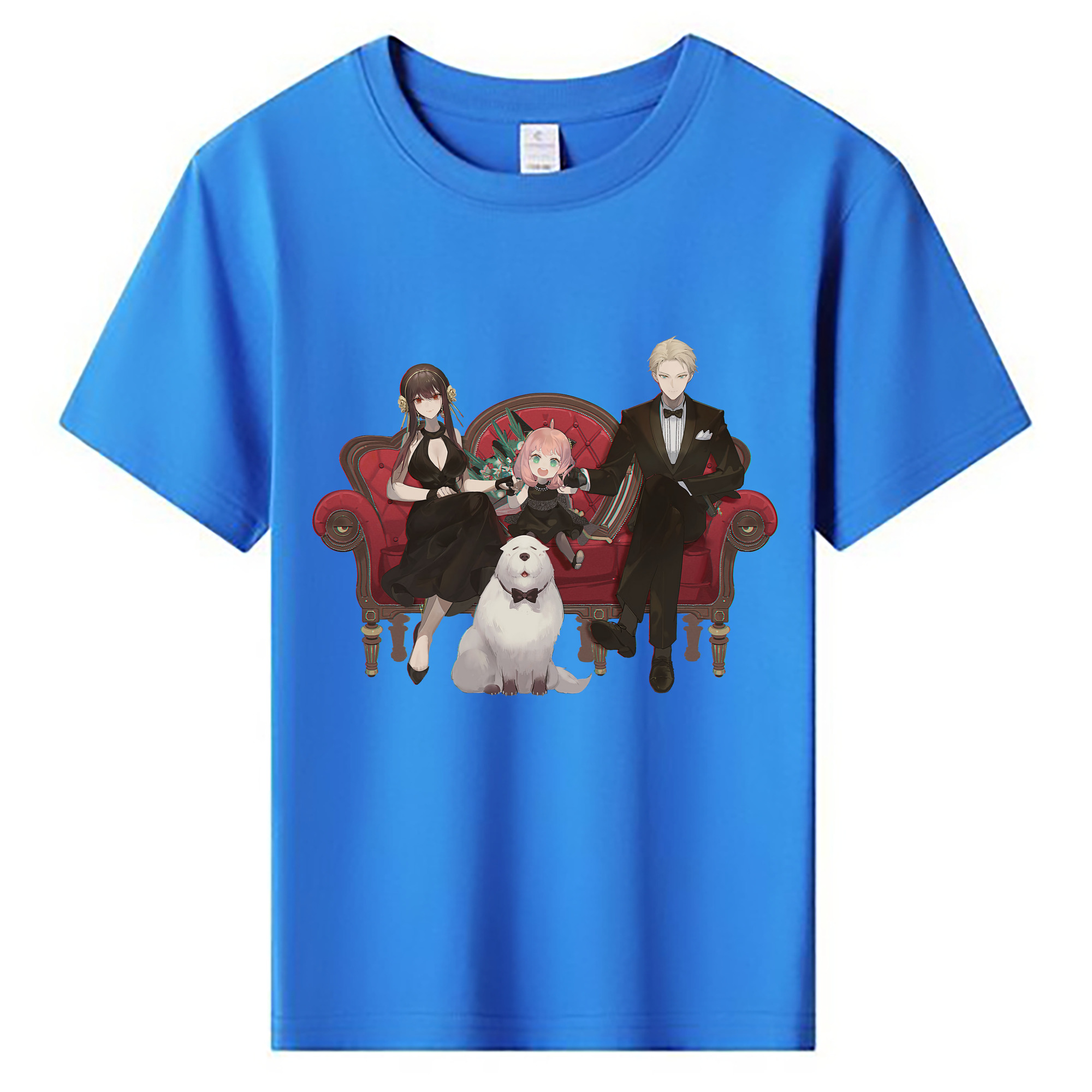 （画像用） SPY×FAMILY间谍家家酒 綿100％キッズTシャツ（フロントプリント）